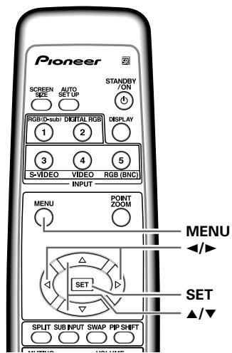 PIONEER PDA-5004 - 映像を調整する - 2