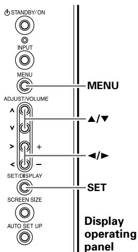 PIONEER PDA-5004 - Screen management settings (SCREEN MGT.) - 1