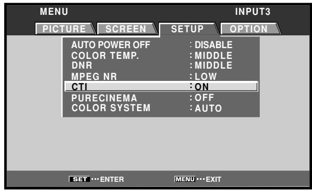 PIONEER PDA-5004 - Increasing color border contrast (CTI) - 5