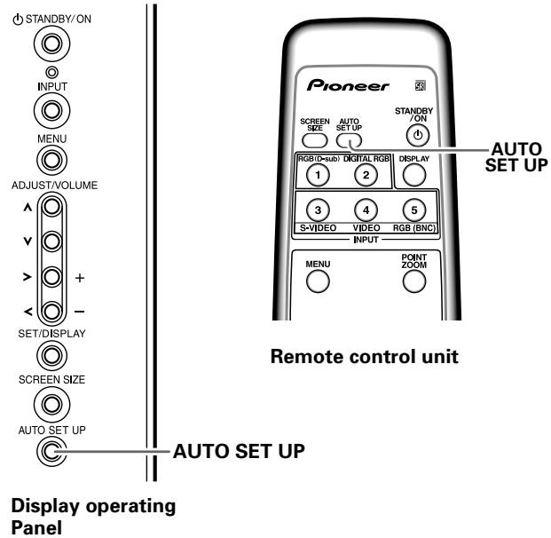 PIONEER PDA-5004 - When the button is pressed, the optimum settings are automatically selected for the current input source. - 1