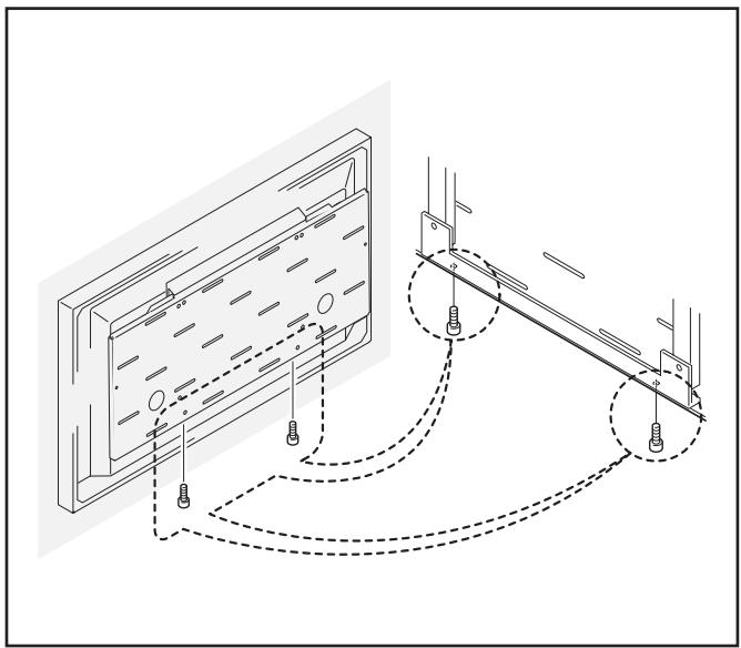 PIONEER PDK-5013 - Fix the bottom of the hardware with the screws removed at step 1 (one on the left and one on the right). - 1