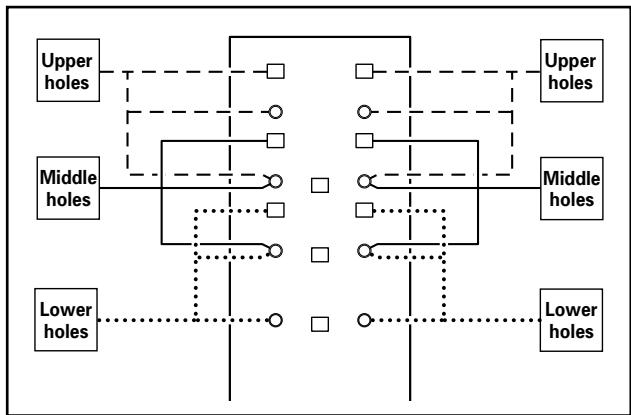 PIONEER PDK-FS04 - Use short hexagonal bolts to attach PDP bracket to center support column (bolts must be screwed in four locations). - 2