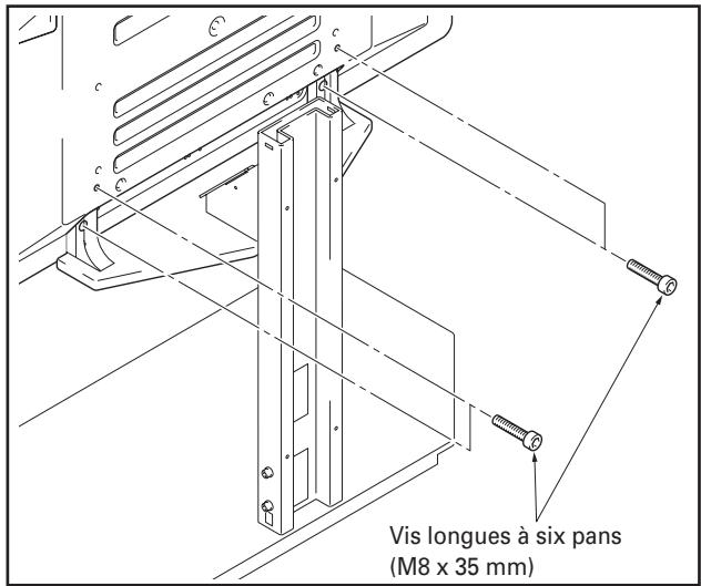 PIONEER PDK-FS04 - Veuillez utiliser les vis longues à six pans pour fixer l'écran à plasma aux pieds-supports (à 4 emplacements). - 1