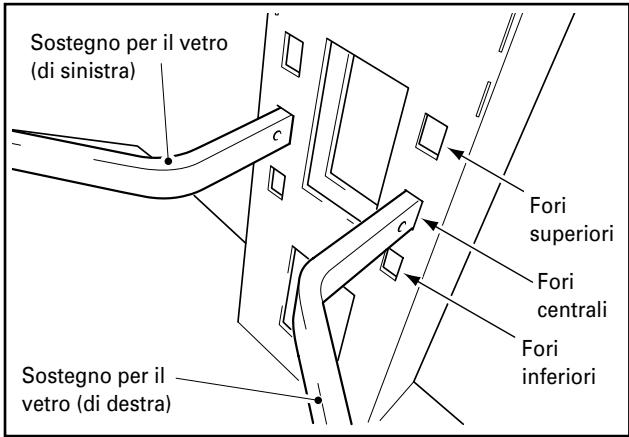 PIONEER PDK-FS04 - Montate i sostegni per il vetro di sinistra e di destra alla colonna di sostegno. - 2