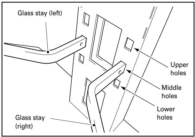 PIONEER PDK-FS04 - Attach left and right glass stays to support column. - 2
