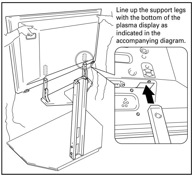 PIONEER PDK-FS04 - Attach plasma display to support legs. - 1