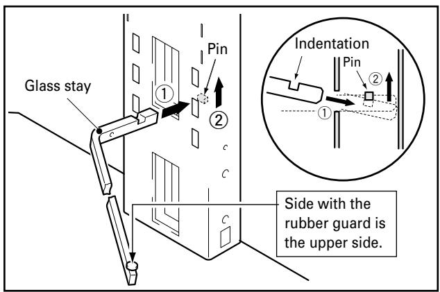 PIONEER PDK-FS04 - Attach left and right glass stays to support column. - 1