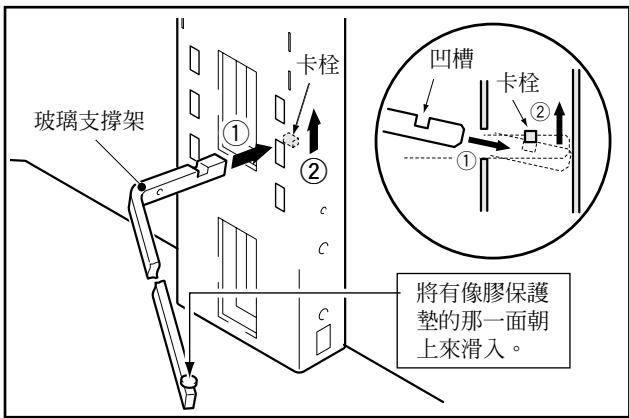 PIONEER PDK-FS04 - 安裝左右兩側的玻璃支撐架。 - 1