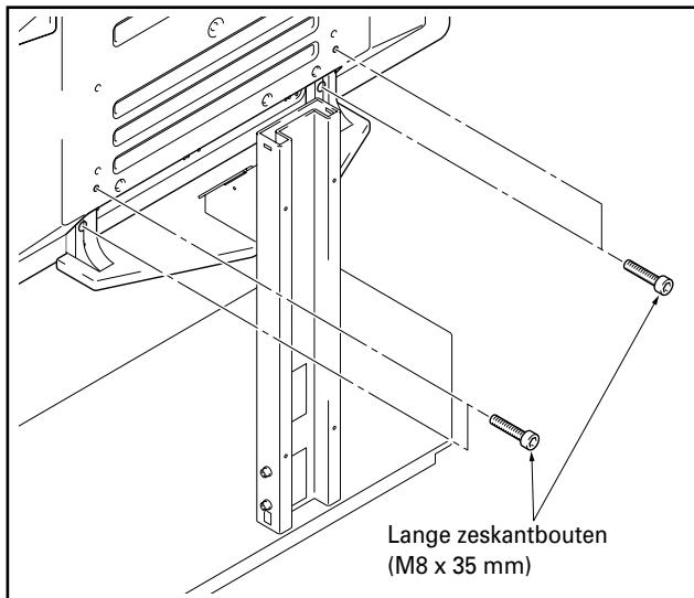 PIONEER PDK-FS04 - Gebruik de lange zeskantbouten om de plasma-display (op 4 plaatsen) aan de steunen te bevestigen. - 1