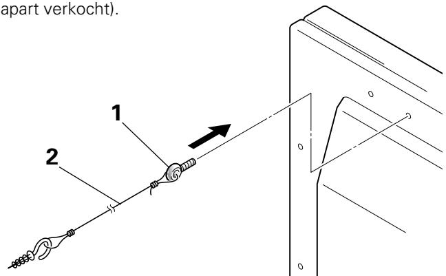 PIONEER PDK-TS01 - Toepassingsvoorbeeld van de stabilisatieschroeven (de figuur toont het beeldscherm van 50'' - 1