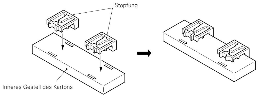 PIONEER PDK-TS01 - ■ Instruktionen zur Benutzung des Packungsmaterials vom Display als Unterlage für die Arbeit am Display (In der Abbildung ist das 50" -Bildschirmmodell zu sehen.) - 2