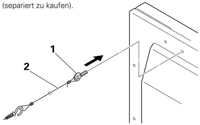 PIONEER PDK-TS01 - ■ Mustergebrauch der Stabilisierungsschrauben (In der Abbildung ist das 50'' -Bildschirmmodell dargestellt.) - 1
