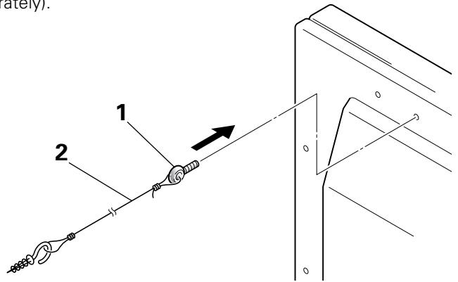 PIONEER PDK-TS07 - Sample use of the stabilization bolts (50" display model is shown in the figure.) - 1