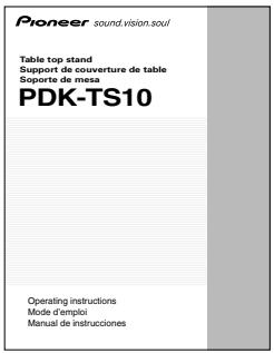 PIONEER PDK-TS10 - Vérification des pièces fournies - 7