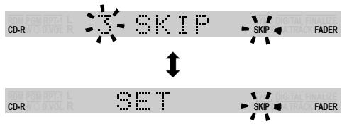 PIONEER PDR-L77 - Press SKIP ID SET during playback (or while in play-pause mode) of the track you want to skip. - 1