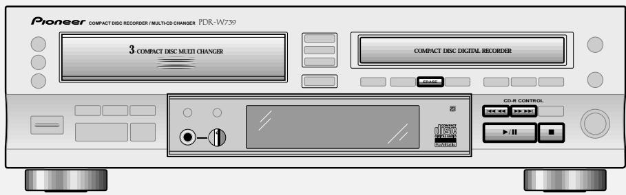 PIONEER PDR-W739 - Appuyez sur II (côté cd-r). - 1