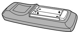 PIONEER PDR-W739 - Insertion des piles dans la télécommande - 2
