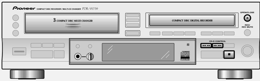 PIONEER PDR-W739 - Appuyez sur II (côté cd-r). - 2