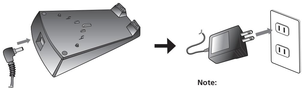 PIONEER PDSP-1 - Connect the accessory AC adapter to the recharger and a household AC outlet. - 1