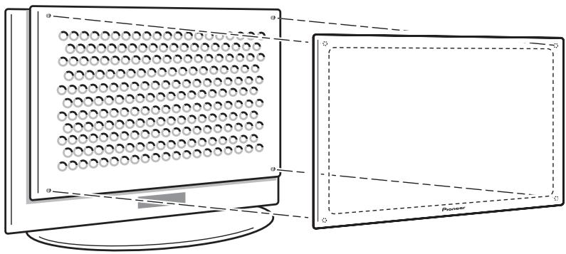 PIONEER PDSP-1 - Attaching the Front Grille - 1