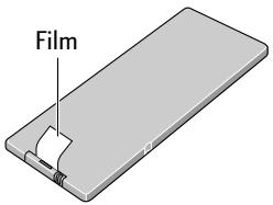 PIONEER PDV-LC20 - Pull out the film from the back of the remote control unit. - 1