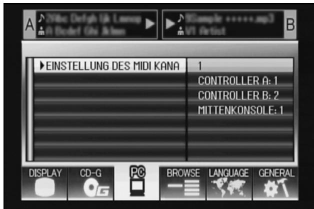 PIONEER SEP-C1 - Einstellen des MIDI-Kanals - 1