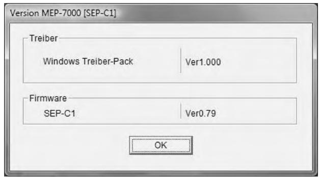 PIONEER SEP-C1 - Überprüfen der Treiberversion - 1