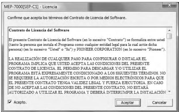 PIONEER SEP-C1 - Empleo del CD-ROM accesorio para instalar la aplicacion - 2