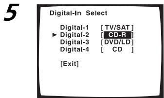 PIONEER VSX-AX3-K - Assigning the Digital Inputs - 4