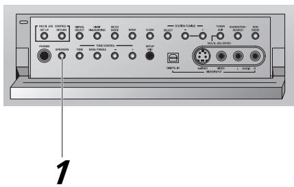 PIONEER VSX-AX3-K - SPEAKERS Button - 1