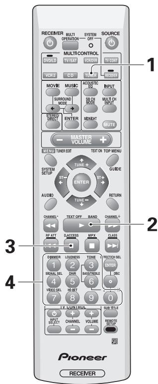 PIONEER VSX-AX3-K - Direct Access Tuning - 1
