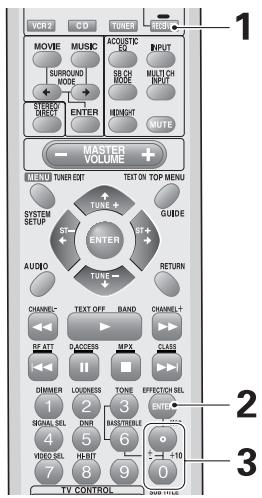 PIONEER VSX-AX3-K - Adding/Adjusting the Effect in Dolby Pro Logic II Music Mode - 1