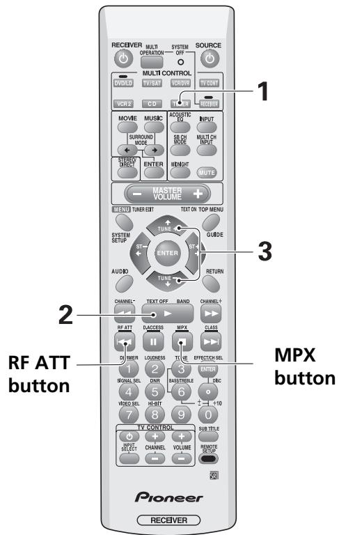 PIONEER VSX-AX3-K - Automatic and Manual Tuning - 1