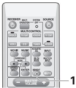 PIONEER VSX-AX3-K - Listening in MIDNIGHT Mode - 1