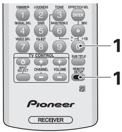 PIONEER VSX-AX3-K - Erasing All Remote Control Settings - 1