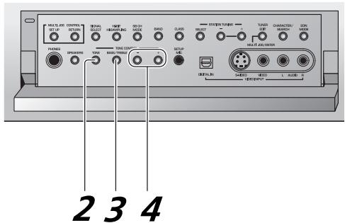 PIONEER VSX-AX3-K - Adjusting Bass and Treble - 2