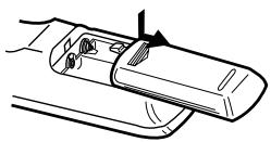 PIONEER VSX-C300(-S) - Inserimento delle Batterie - 1