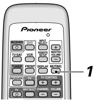 PIONEER VSX-C300(-S) - Comment couper le son - 1
