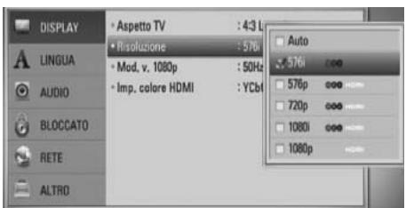 PIONEER BCS-303 - Impostazione della risoluzione - 1