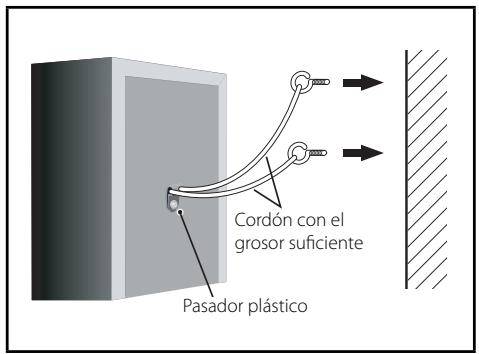 PIONEER BCS-303 - Fijación de los altavoces delanteros y surround. - 1