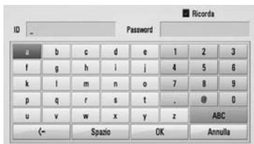 PIONEER BCS-303 - Inserimento di un ID utente di rete e password - 1