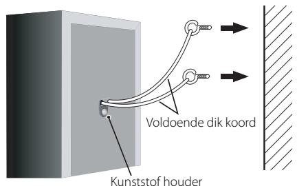 PIONEER BCS-303 - De frontluidsprekers en de surroundluidspreker vastzetten - 1