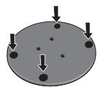 PIONEER BCS-303 - For speaker stand bases: - 1