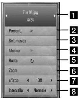 PIONEER BCS-303 - Opzioni durante la visualizzazione di una Foto - 1