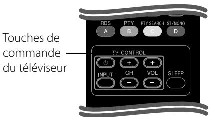 PIONEER BCS-303 - Commande d'un téléviseur à l'aide de la télécommande fournie - 1