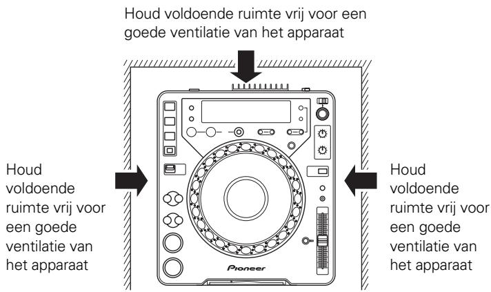 PIONEER CDJ-1000MK3 - Plaats van het apparatus - 2