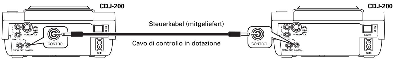 PIONEER CDJ-200 - Anschließlich des Steuerkabels für Relaiswiedergabe - 1
