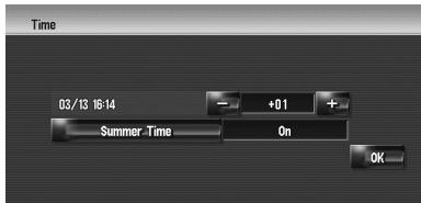PIONEER CNDV-900HD - Setting the time difference - 1