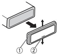 PIONEER DEH-1300MP - Remove the trim ring. - 1