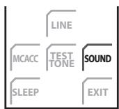 PIONEER LX01BD - Appuyez sur SOUND pour ouvrir le menu son. - 1